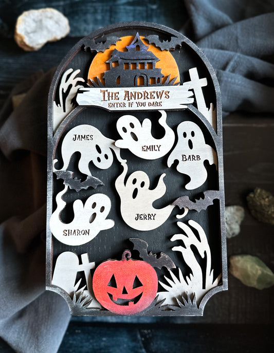 Boo-tiful Family Sign