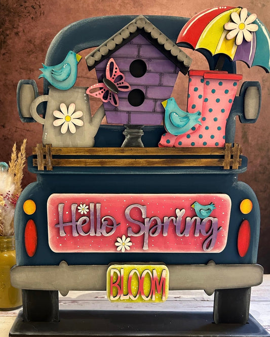 Hello Spring - Insert for Interchangeable Pickup Truck
