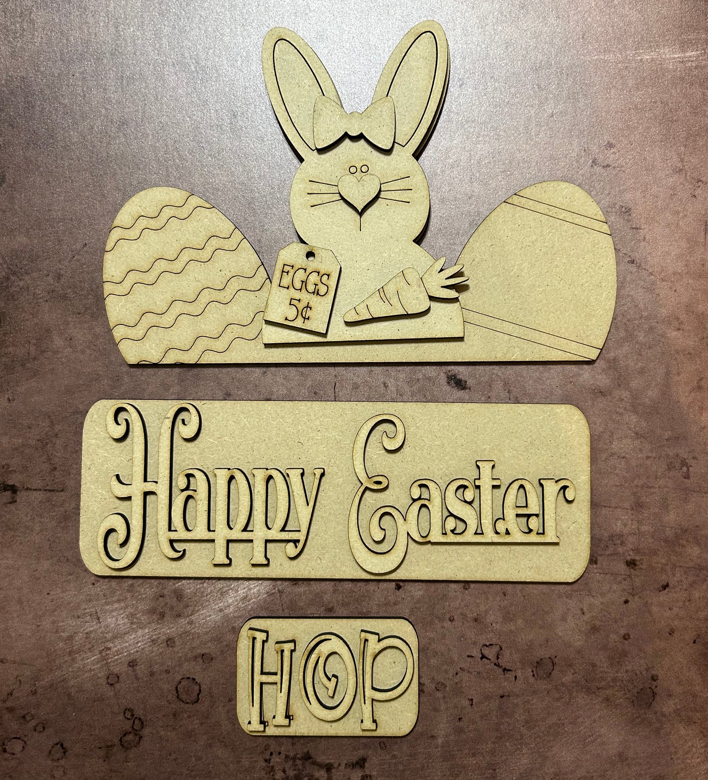 Easter Bunny - Insert for Interchangeable Pickup Truck