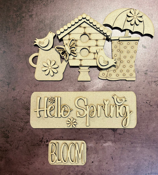 Hello Spring - Insert for Interchangeable Pickup Truck