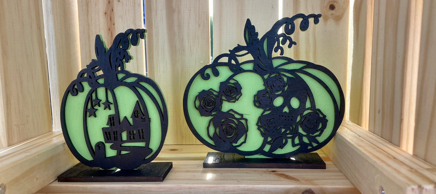 Spooky Halloween Pumpkins - set of 5