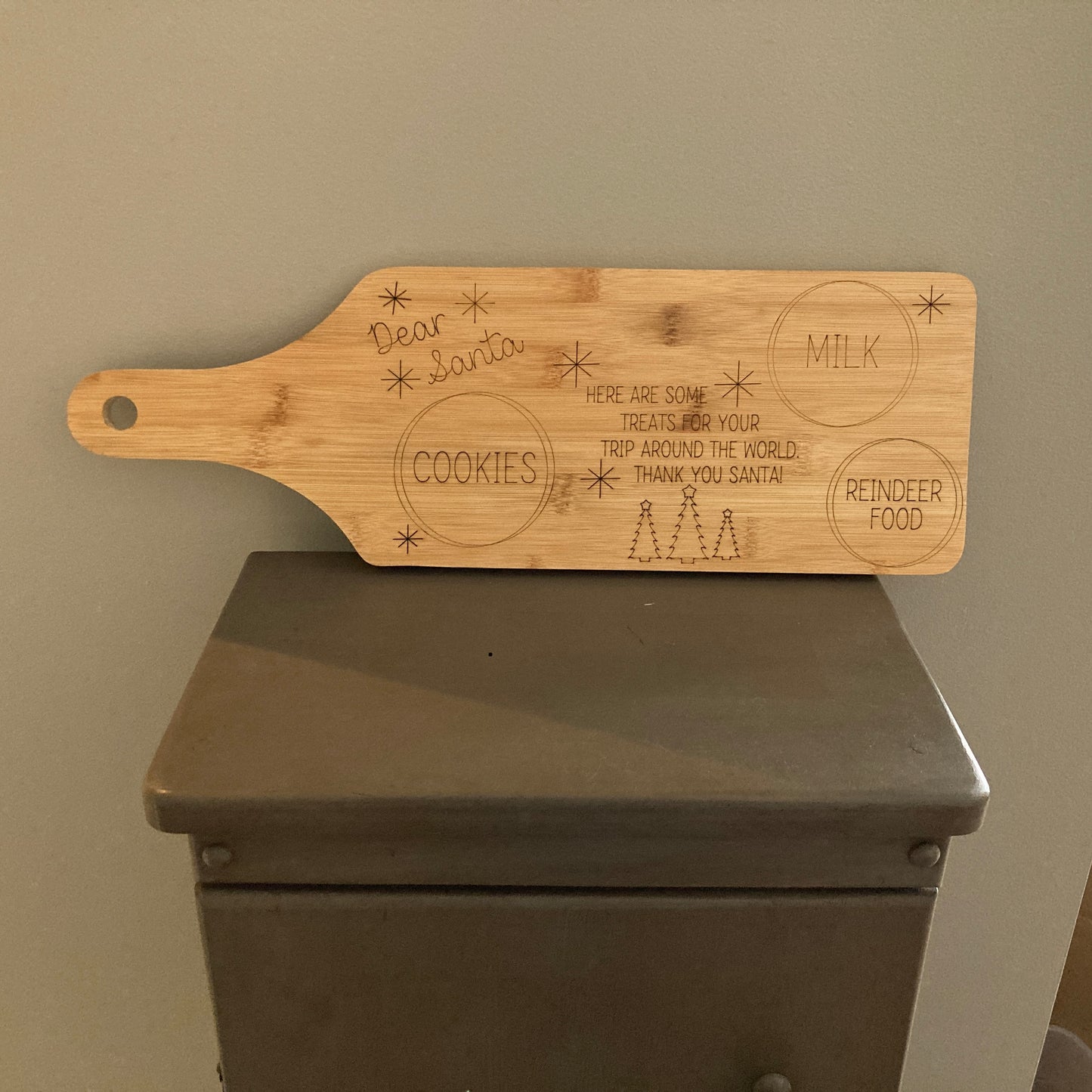 Santa Cookie tray - Paddle