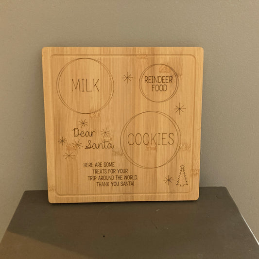 Santa Cookie tray square