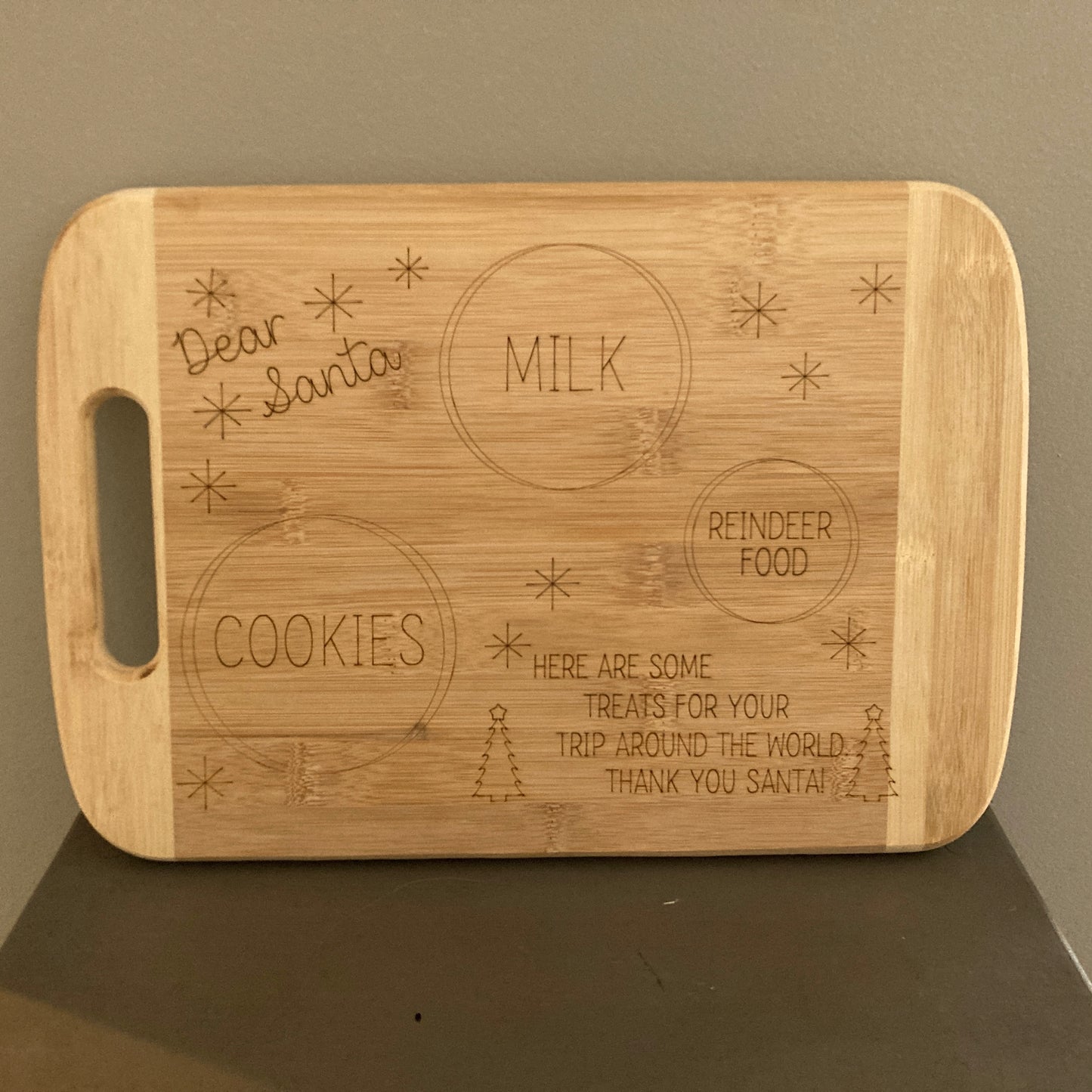 Personalized Santa Charcuterie